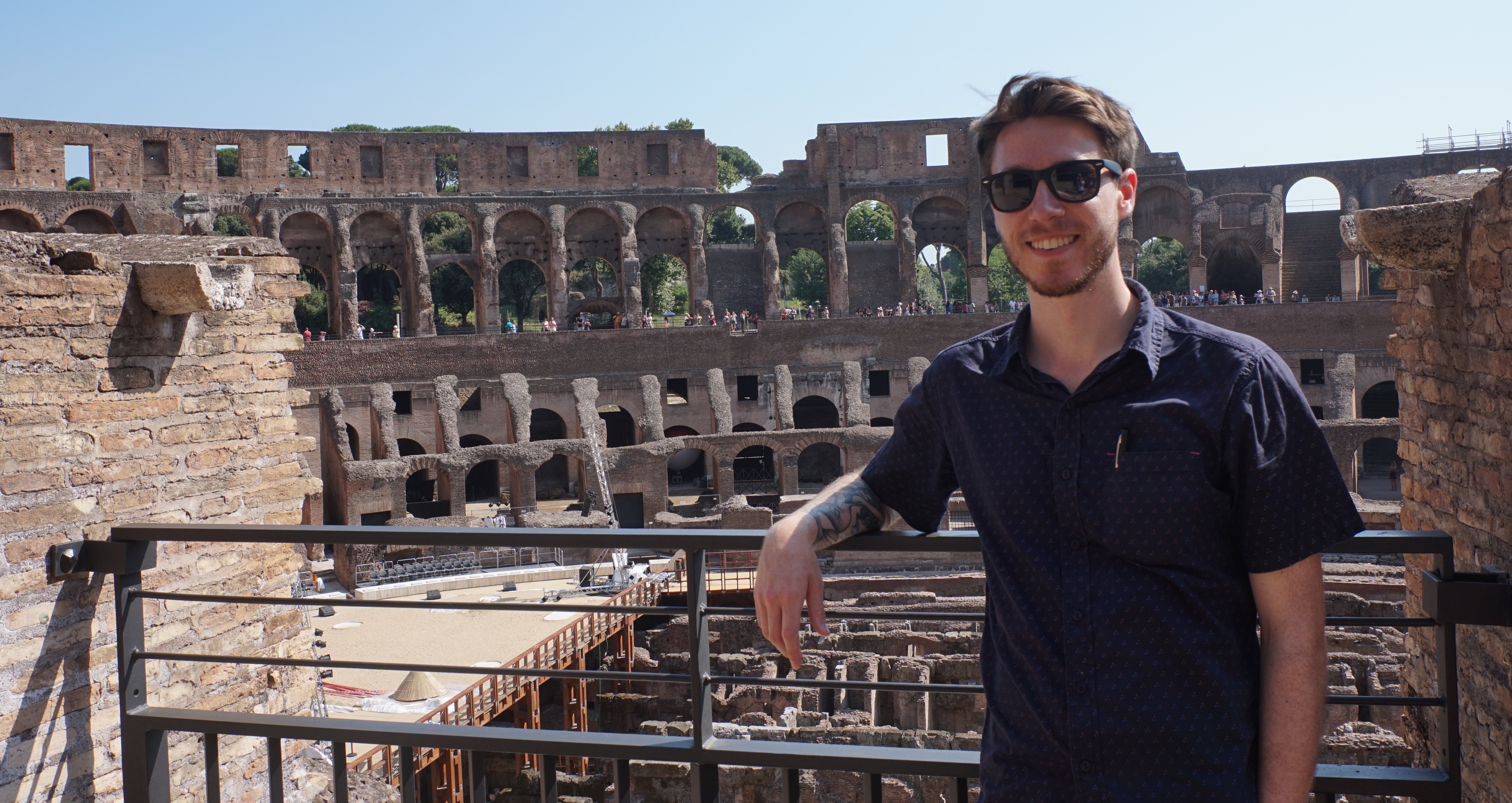 Joey at the Colosseum